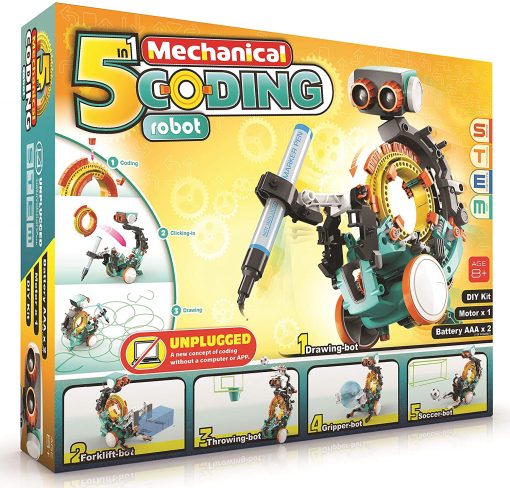 5 in 1 coding robot