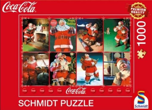 Coca Cola Santa Clause Happy Holidays 1000pc
