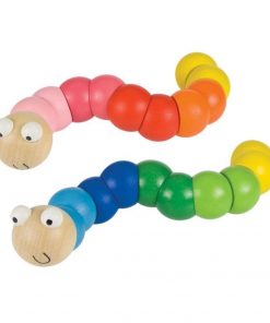 Wooden Wiggly Worm Activity Toy