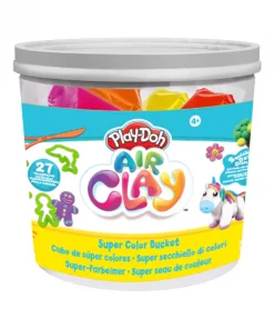 play doh air clay super colour bucket