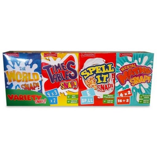 Variety Snaps Educational Cards Mental Maths Geography Spelling Learning Pack