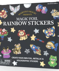 magic foil rainbow stickers