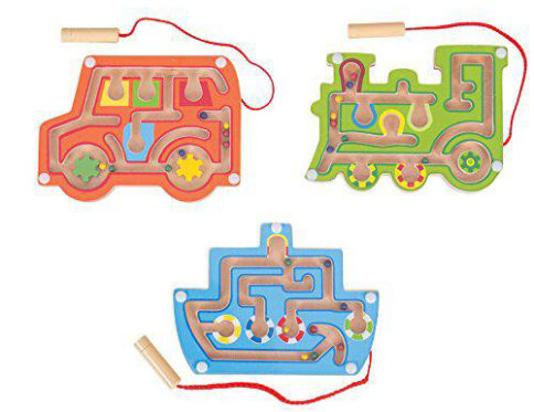Bigjigs Toys Wooden Magnetic Labyrinth (One Supplied)