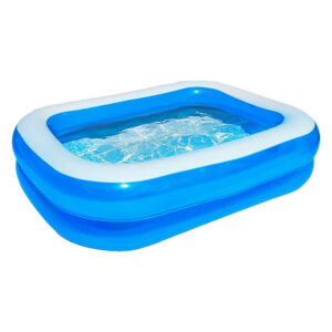 Zimpli Kids Large Family Inflatable Blue Paddling Pool, 2m x 1.5m, 496L, Easy to Use Outdoor Garden Swimming Pool