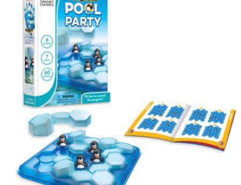 Smartgames Penguins Pool Party Travel Game with 60 Challenges for Ages 6