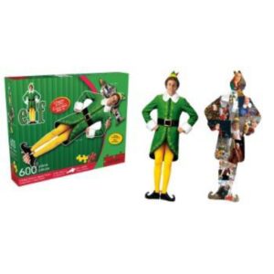 Aquarius Elf 2 Sided Diecut Buddy /age 600 pc Puzzle
