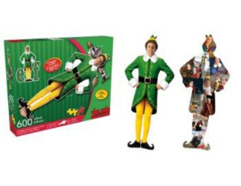 Aquarius Elf 2 Sided Diecut Buddy /age 600 pc Puzzle