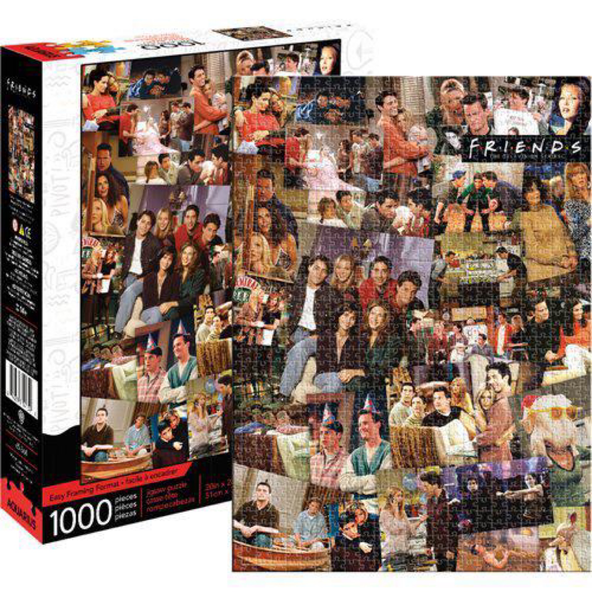 Aquarius Friends Collage Puzzle (1000 Piece Jigsaw Puzzle) - Officially Licensed Friends TV Show Merchandise & Collectibles - Glare Free - Precision Fit