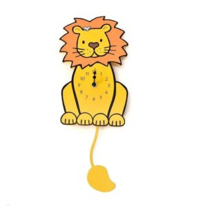 Lion Wall Clock with Tail Pendulum