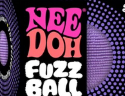 Needoh fuzzball velvet squeeze